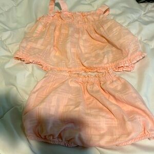 Ralph Lauren baby girl two piece set soft pink. Beautiful set worn once size 3M